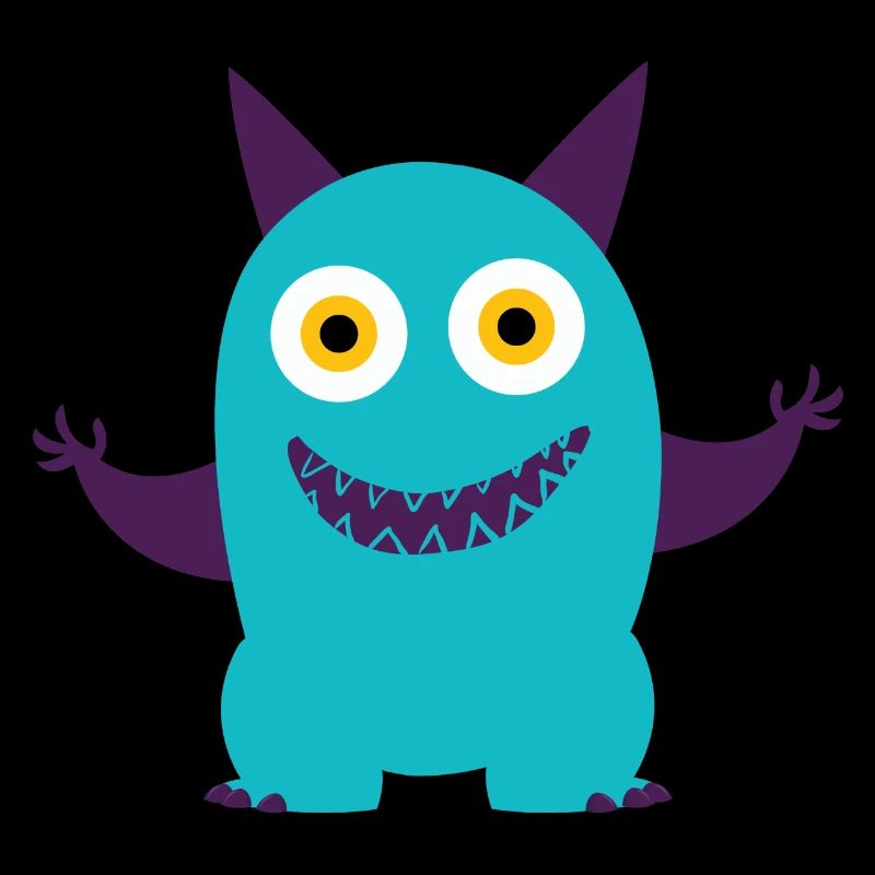 Dancing Blue Monster