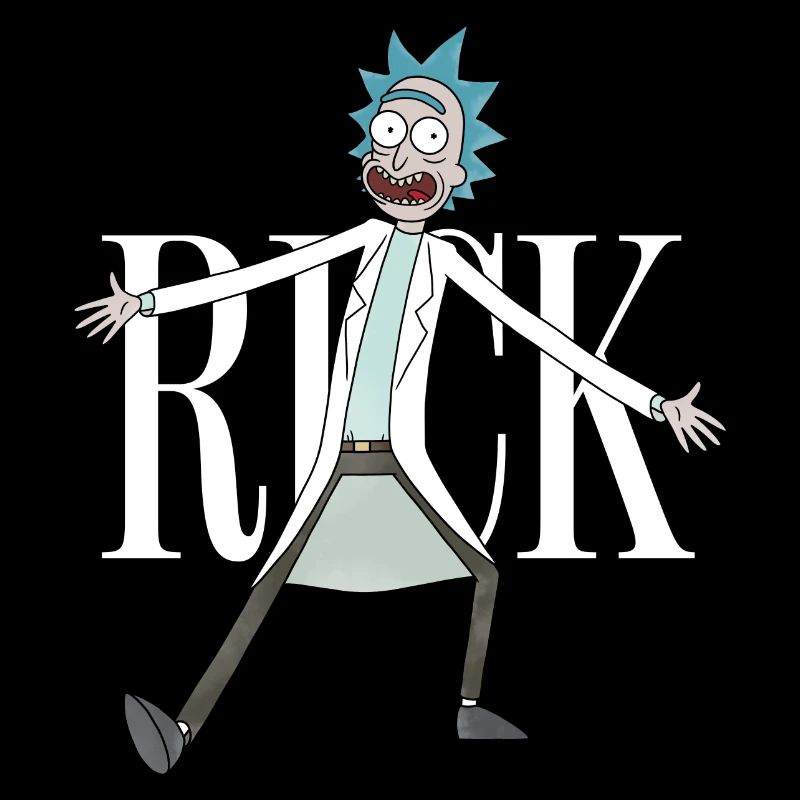 Rick & Morty Rick Sanchez Pose white