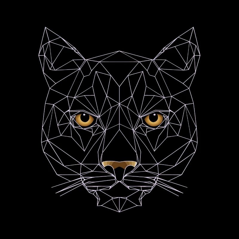 Illustration de chat polygonal