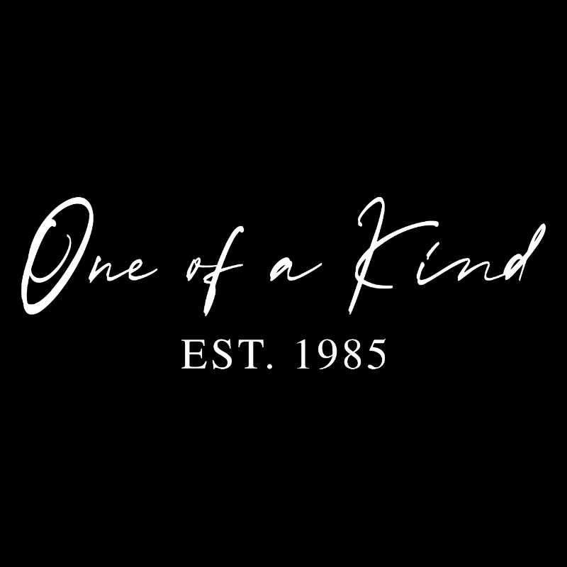 Einzigartig seit 1985 Geschenkidee Typografie