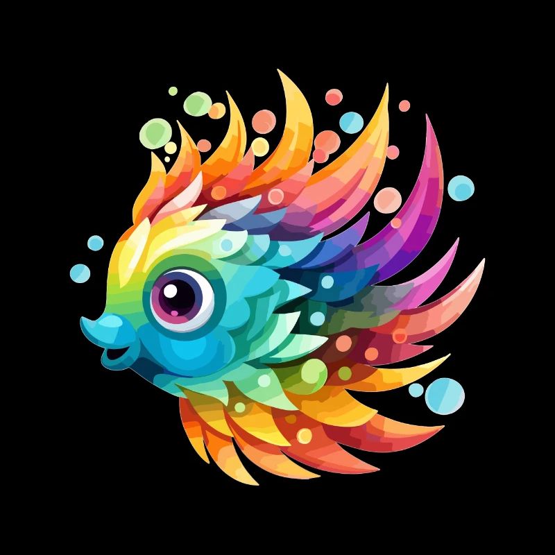 Drôle de poisson coloré
