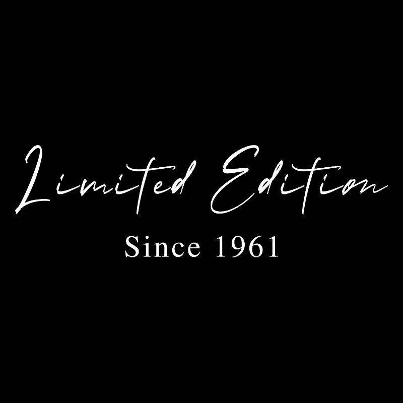 Limited Edition since 1961 Handwriting Typography