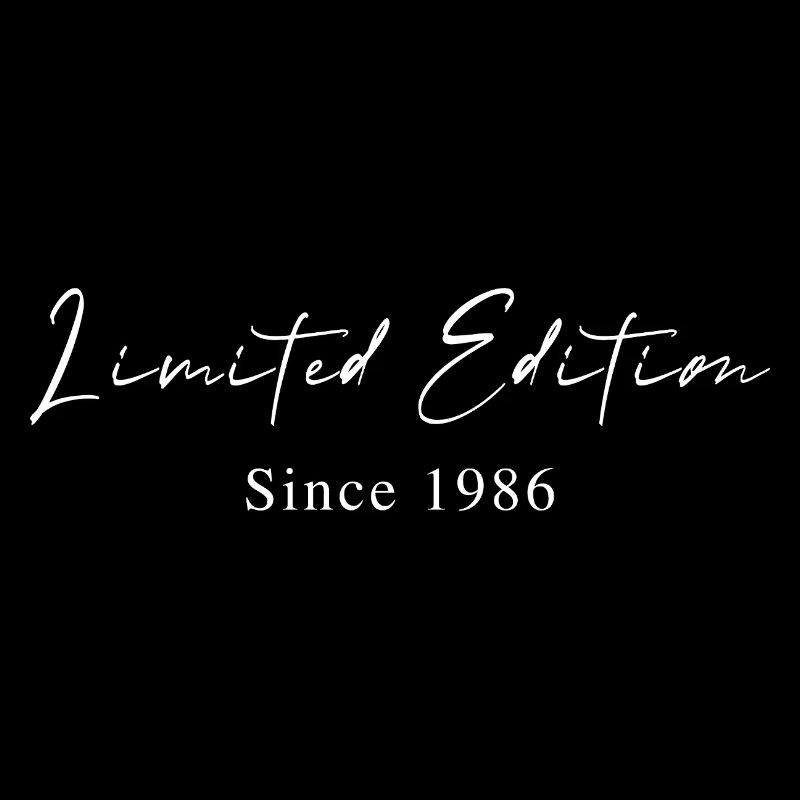 Limited Edition since 19865 Handwriting Typography