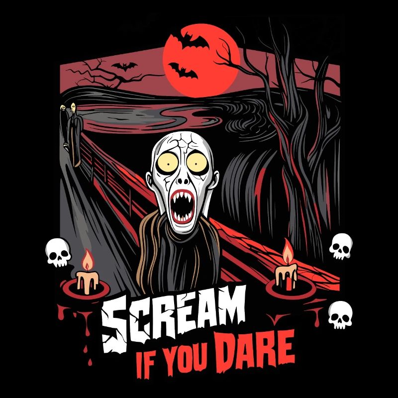 Scream If You Dare Horror Artwork
