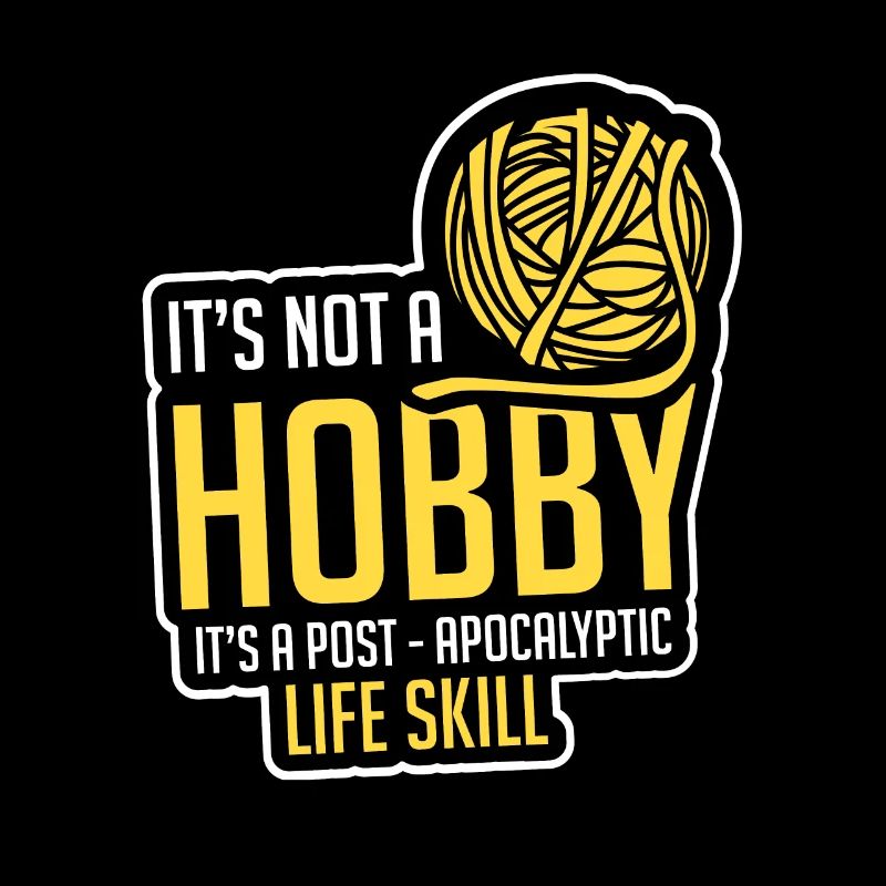 Knitting PostApocalyptic Life Skill Knitter Gift