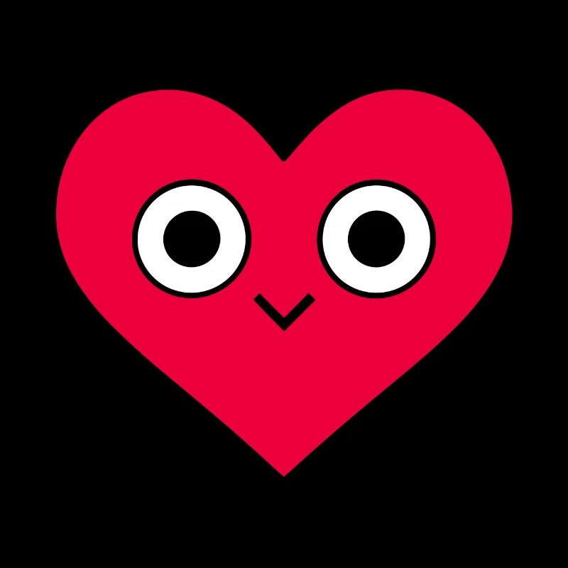 Rotes Herz Gesicht Valentinstag Liebe