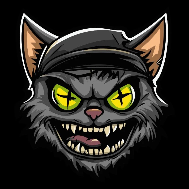 Bande dessinée d’Halloween Chat Chat