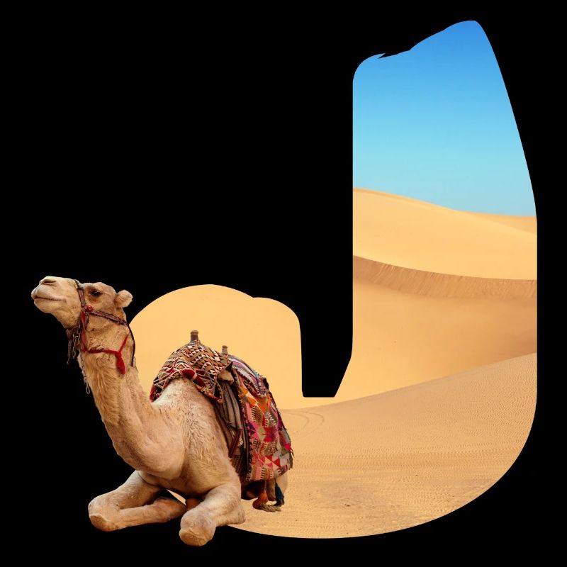 desert with camel j