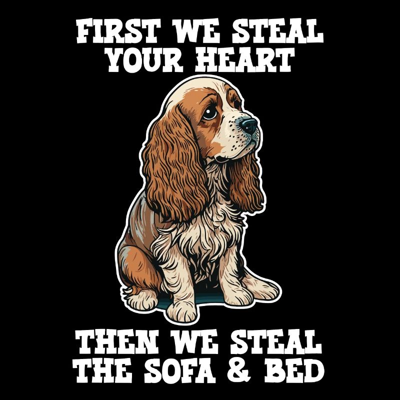 Cocker Spaniel zuerst stehlen wir dein Herz
