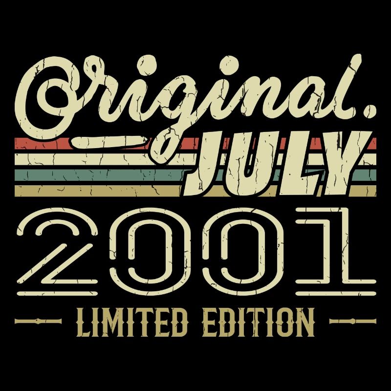 Juli 2001 Original Geburtstagsgeschenk 2001