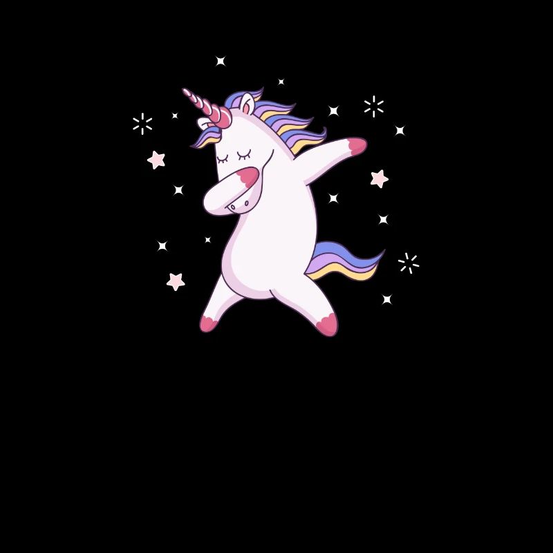Licorne Dabbing avec Etoiles Licorne Dab