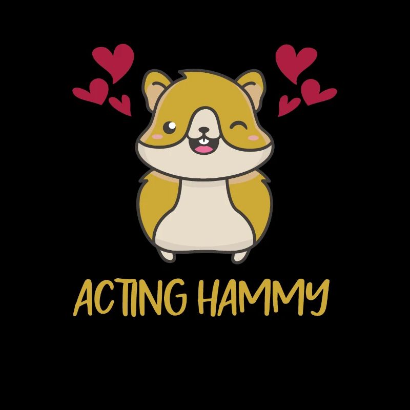 Acting Hammy Hamster Cheeks Hearts Hamster Nourriture