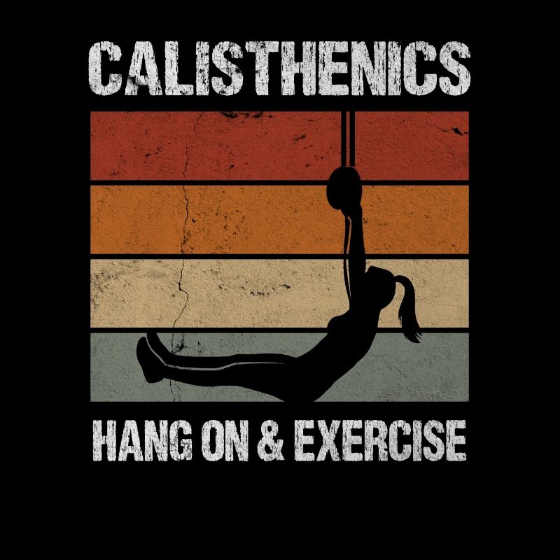 Calisthenics Hang On Exercise Retro Workout