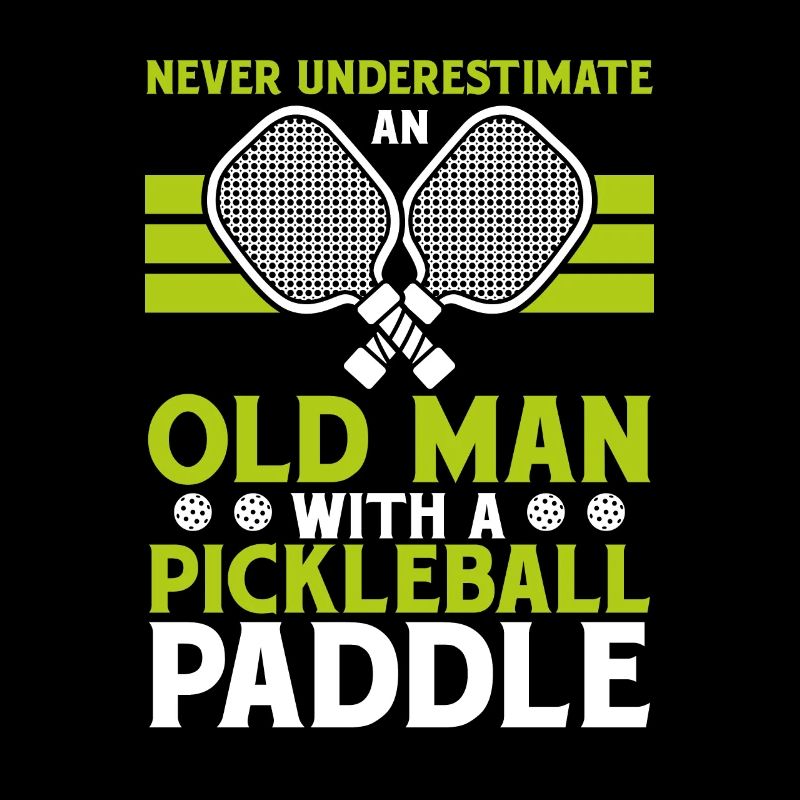 Old Man Pickleball Paddle Cadeau