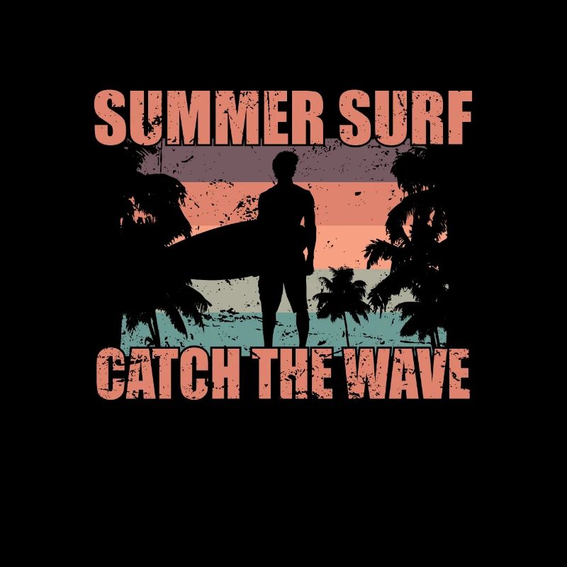 Summer Surf Catch the Wave Surfing