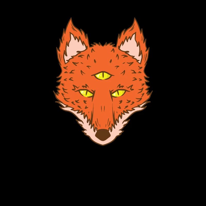 Fuchs mit drei Augen und eins auf der Stirn