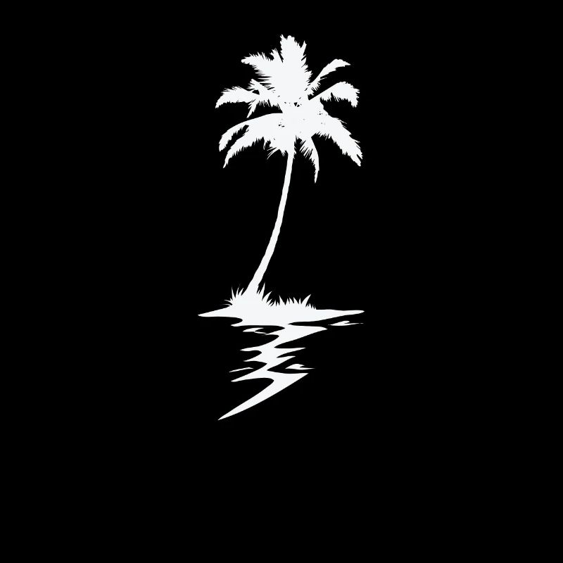 Plage de vacances de palmiers
