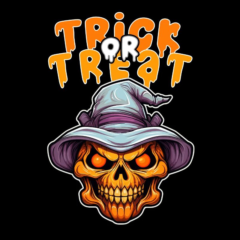 Halloween Design Creepy Skeleton Design