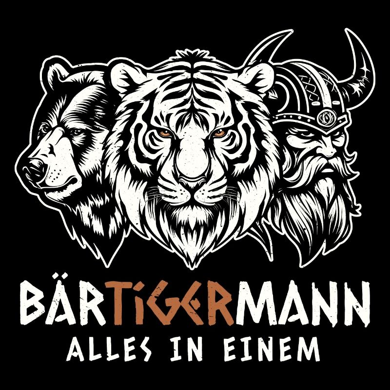 Bärtiger Mann lustiger Wortwitz