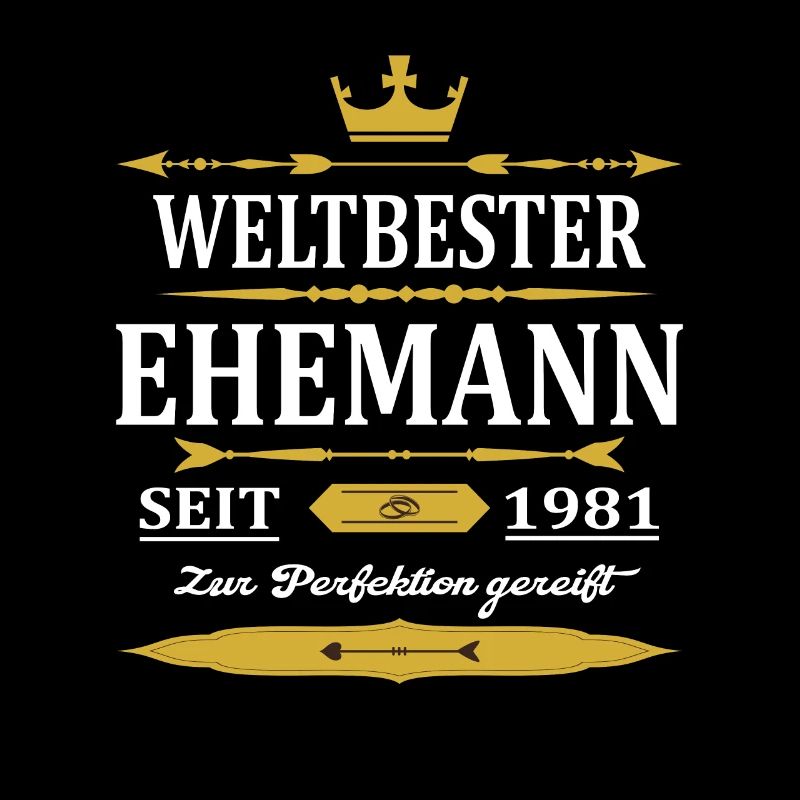 Weltbester Ehemann Seit 1981 Vintage Hochzeitstag