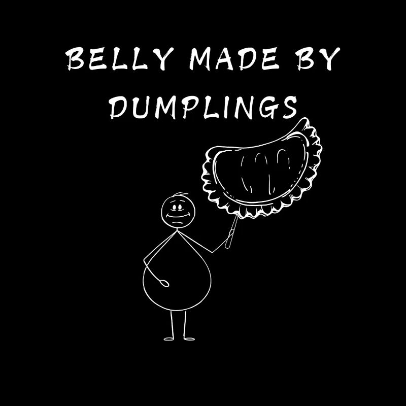 Belly Made By Pierogi Dumplings Funny Design