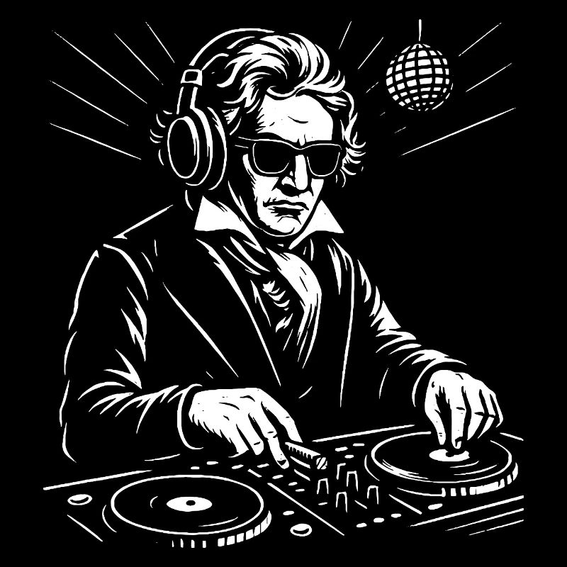Beethoven plays the console music