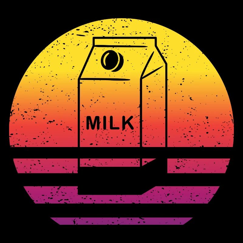 Milchkarton Retro Style Vintage