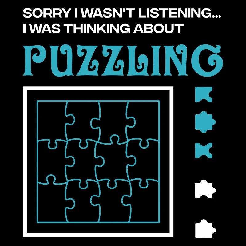 Jigsaw Puzzler Lustiger Spruch „Hobby Pu
