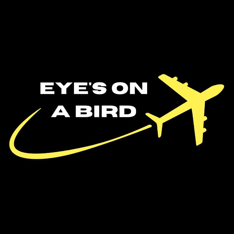 Cooles Luftfahrtflugzeug Augen auf einen Vogel