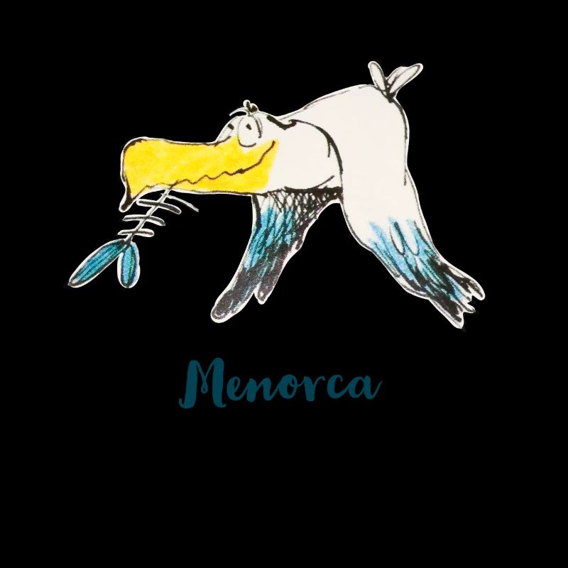 Lustige Menorca Moewe
