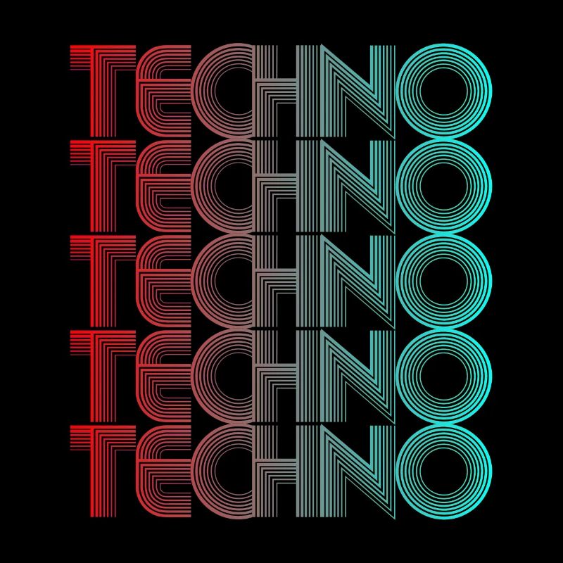 Techno Vaporwave Techno House Music EDM Lovers