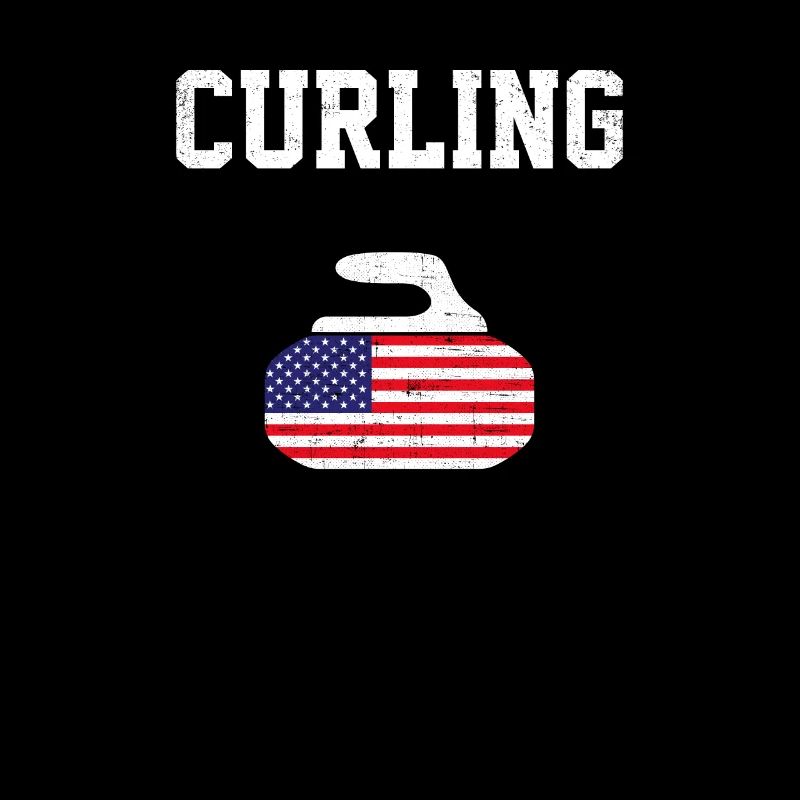 Drapeau américain de curling, curling