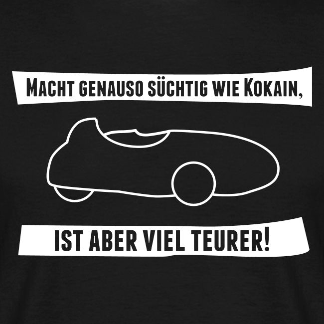 Velomobil Mango mit Spruch