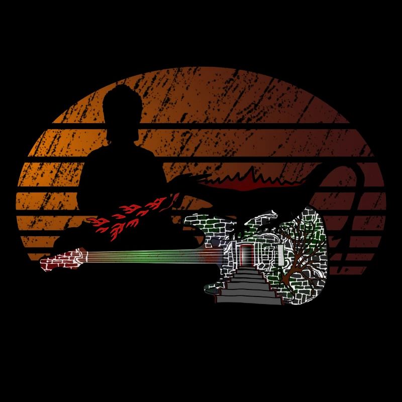 Guitar Dragon Buddha