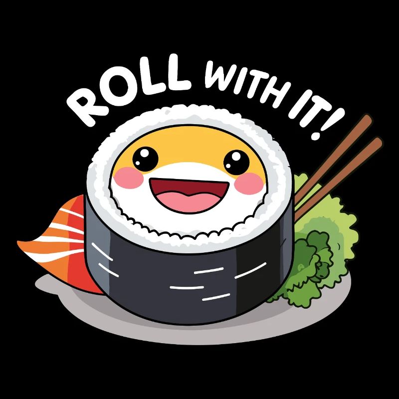 Roll With It - Design de sushi amusant