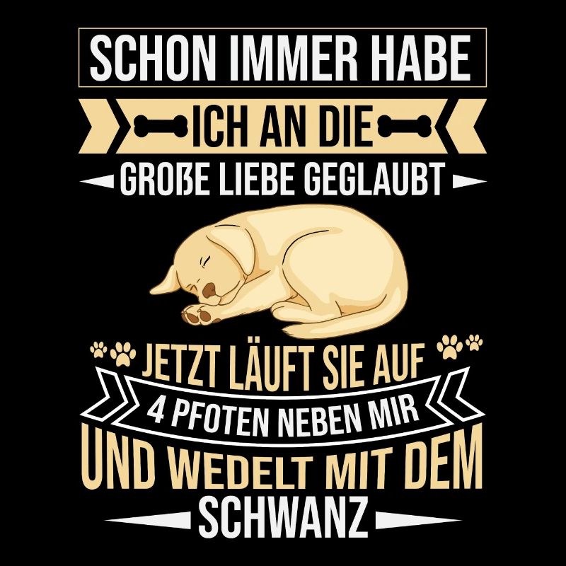 Lustiger Hundespruch mit Labrador