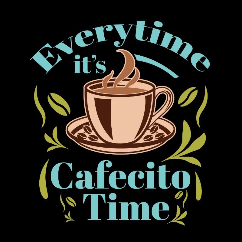 Amateur de Cafecito Buvant du café cubain Cafecito Mix