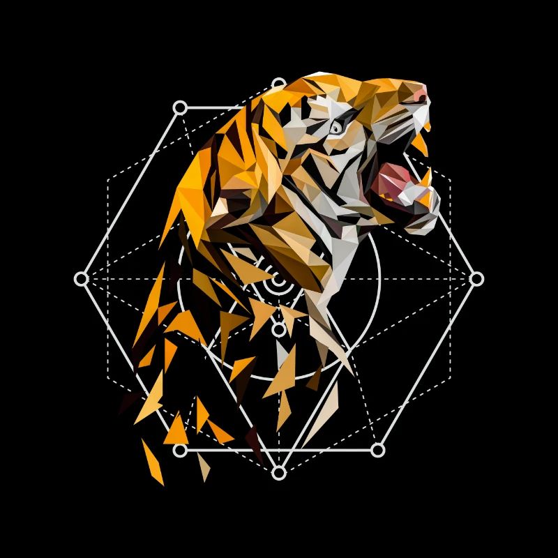 Tiger Geometrisch | Geschenkidee