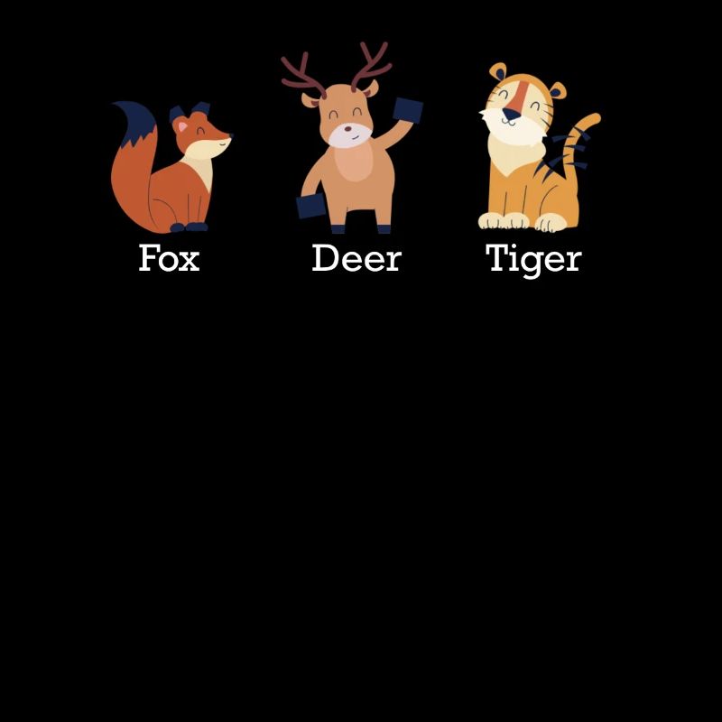 Fuchs-Hirsch-Tiger-Tiere, subtiler Anti-