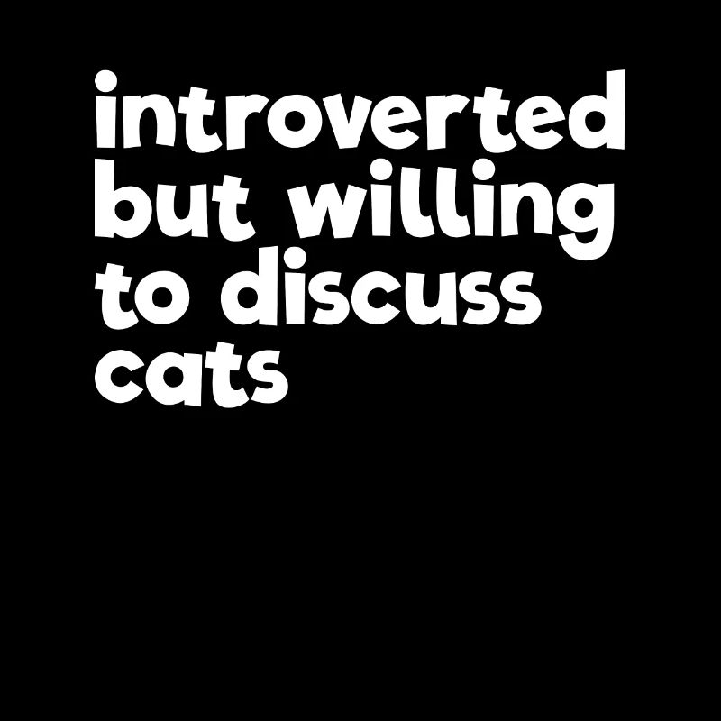 Introvertiert, aber bereit, Katzen antisozial zu d