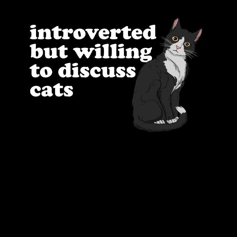 Introvertiert, aber bereit, Katzen antisozial zu d