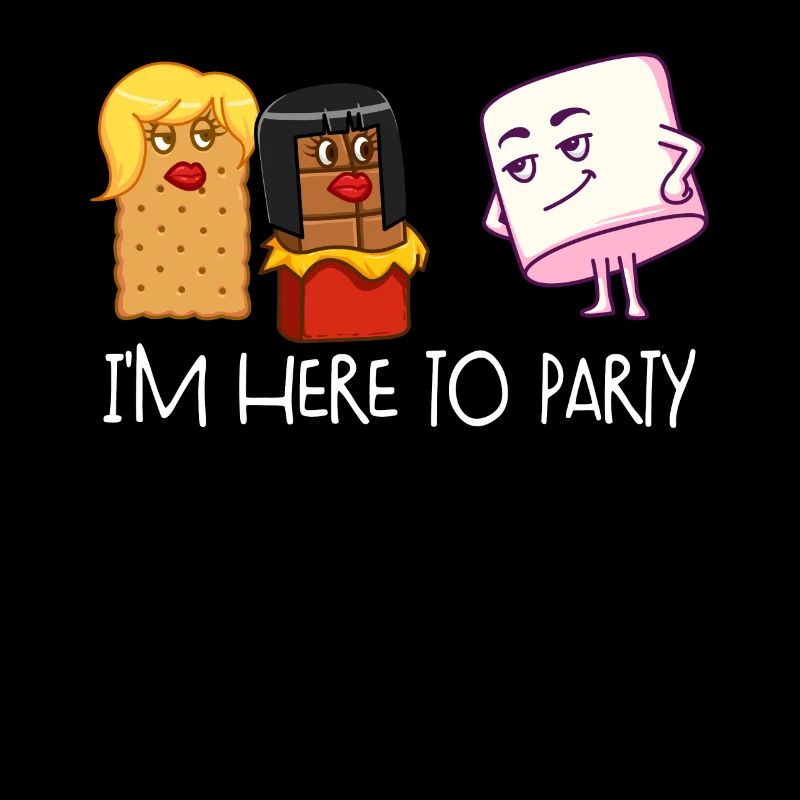 Ich bin hier, um S'mores Marshmallow Camping zu fe