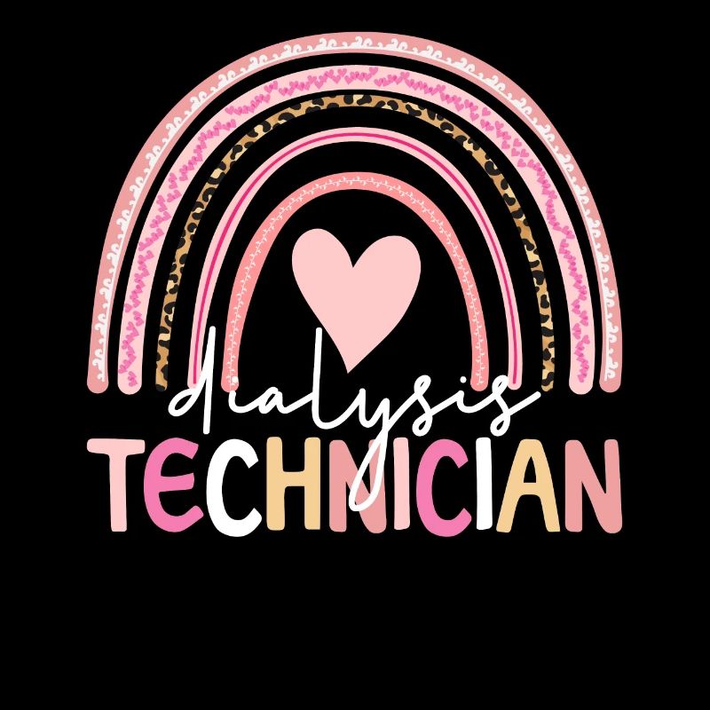 Dialyse -Techniker Boho Regenbogen Hämodialyse Tec