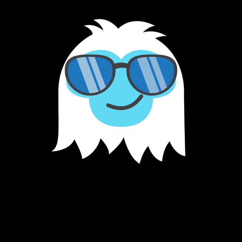 Kühle abscheuliche Schneemann EmoticonYeti Emotico