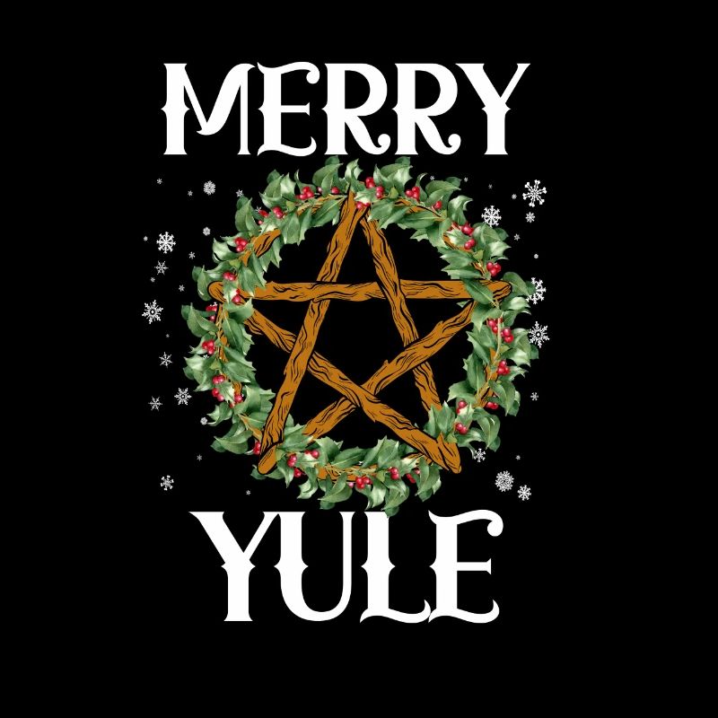 Frohe Yule Winter Sonnenwendepagan Merry Solstice
