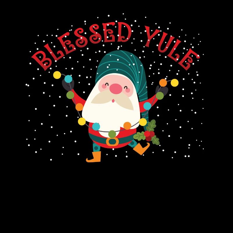 Gesegnetes Yule Gnom Winter Sonnenwende Gnom Yule