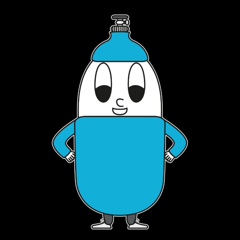 Helium-Flasche Ei