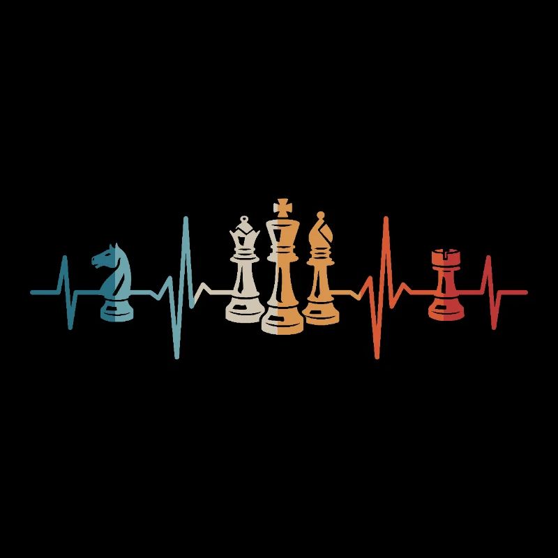 Chess Heartbeat Chess Player Chess Pieces