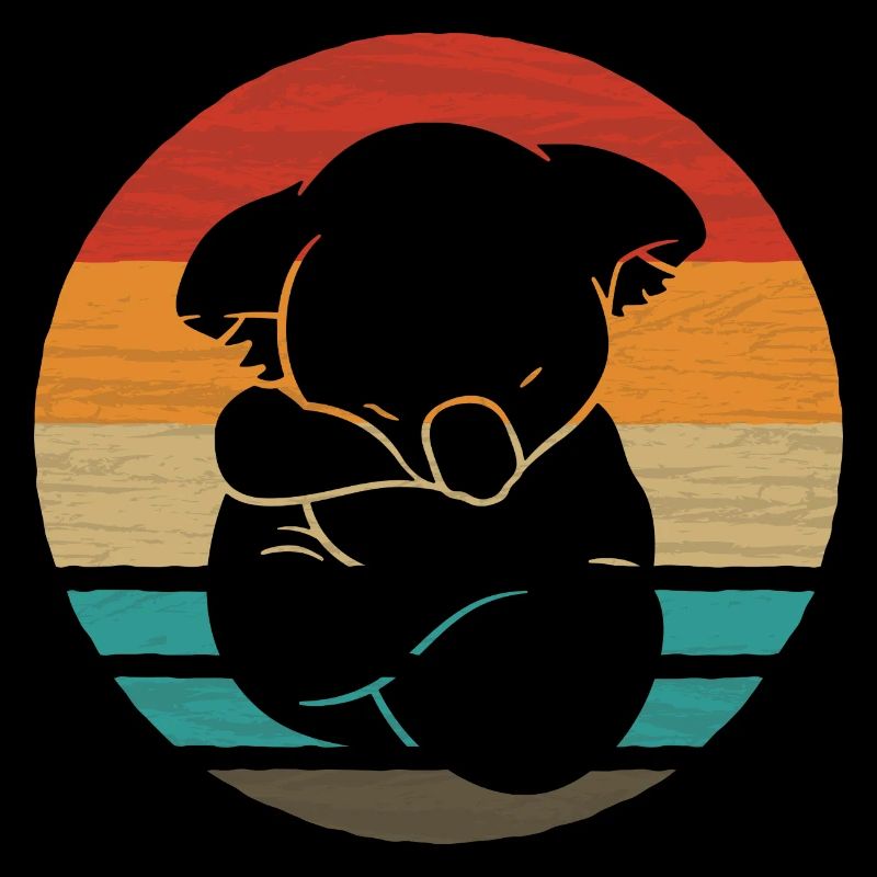 Koala Retro Style Vintage