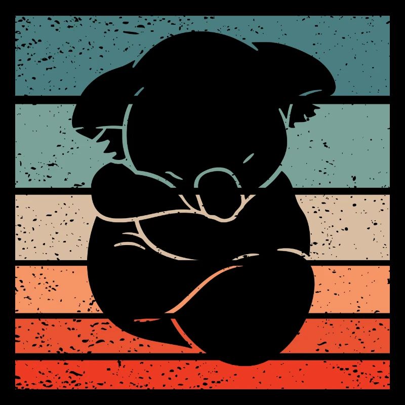 Koala Retro Style Vintage